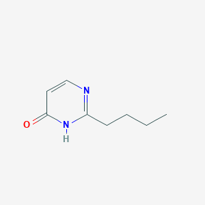 molecular formula C8H12N2O B13075851 2-Butyl-3,4-dihydropyrimidin-4-one 