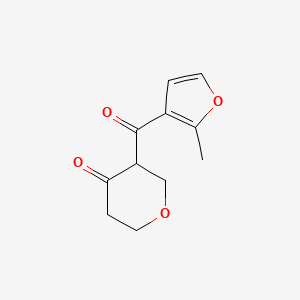 3-(2-Methylfuran-3-carbonyl)oxan-4-one