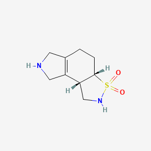 molecular formula C9H14N2O2S B13075886 Cis-7-(Toluene-4-Sulfonyl)-1,3A,4,5,6,7,8,8B-Octahydro-2H-3-Thia-2,7-Diaza-As-Indacene3,3-Dioxide 