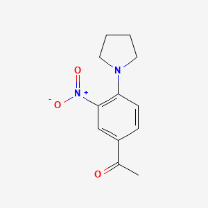 B1307590 1-(3-Nitro-4-pyrrolidin-1-ylphenyl)ethanone CAS No. 887595-31-5