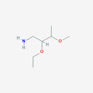 molecular formula C7H17NO2 B13075914 2-Ethoxy-3-methoxybutan-1-amine 