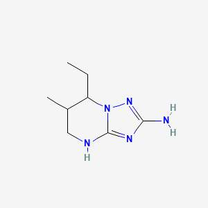 7-ethyl-6-methyl-4H,5H,6H,7H-[1,2,4]triazolo[1,5-a]pyrimidin-2-amine