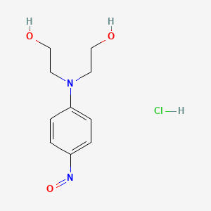 molecular formula C10H15ClN2O3 B13075927 2-[(2-Hydroxy-ethyl)-(4-nitroso-phenyl)-amino]-ethanol hcl 