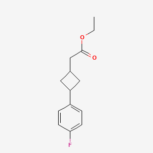 Ethyl 2-(3-(4-fluorophenyl)cyclobutyl)acetate