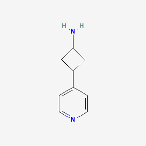 3-(Pyridin-4-yl)cyclobutan-1-amine