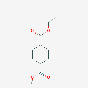 molecular formula C11H16O4 B13075941 trans-4-((Allyloxy)carbonyl)cyclohexane-1-carboxylic acid 