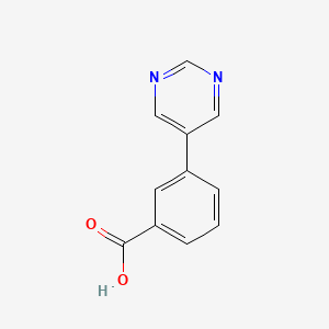 molecular formula C11H8N2O2 B1307597 3-Pyrimidin-5-yl-benzoic acid CAS No. 852180-74-6