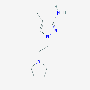 4-Methyl-1-[2-(pyrrolidin-1-yl)ethyl]-1H-pyrazol-3-amine