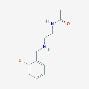 N-(2-{[(2-bromophenyl)methyl]amino}ethyl)acetamide