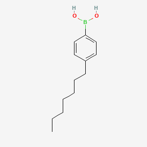 molecular formula C13H21BO2 B1307603 (4-庚基苯基)硼酸 CAS No. 256383-44-5