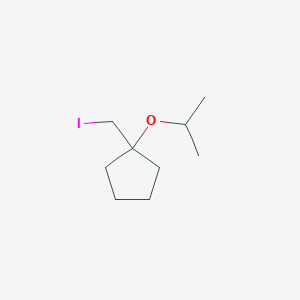 1-(Iodomethyl)-1-(propan-2-yloxy)cyclopentane