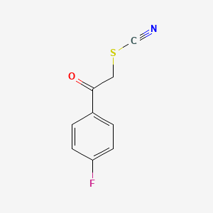molecular formula C9H6FNOS B1307609 4-Fluorophenacyl thiocyanate CAS No. 43045-16-5
