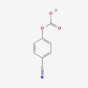 molecular formula C8H5NO3 B13076094 4-Cyanophenyl hydrogen carbonate 