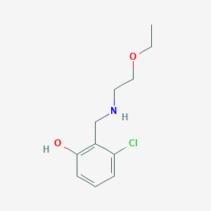 3-Chloro-2-{[(2-ethoxyethyl)amino]methyl}phenol