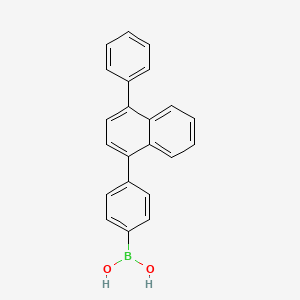 molecular formula C22H17BO2 B13076116 (4-(4-Phenylnaphthalen-1-yl)phenyl)boronic acid 