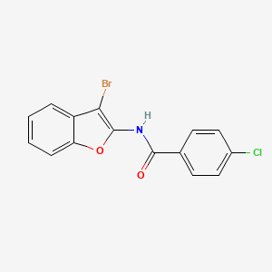 N-(3-Bromobenzofuran-2-yl)-4-chlorobenzamide