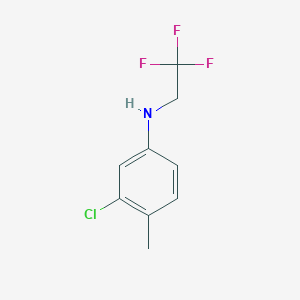 3-chloro-4-methyl-N-(2,2,2-trifluoroethyl)aniline