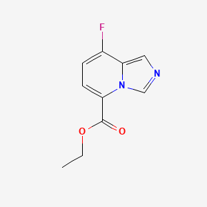 molecular formula C10H9FN2O2 B13076166 Ethyl8-fluoroimidazo[1,5-a]pyridine-5-carboxylate 