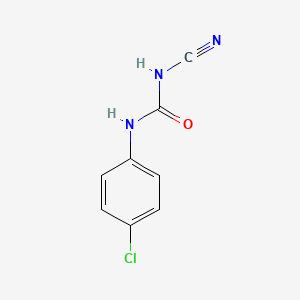 molecular formula C8H6ClN3O B1307621 N-(4-氯苯基)-N'-氰脲 CAS No. 115956-45-1