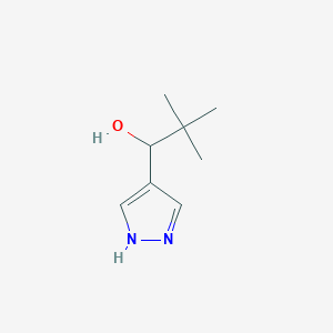 2,2-Dimethyl-1-(1H-pyrazol-4-yl)propan-1-ol