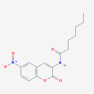 N-(6-Nitro-2-oxo-2H-chromen-3-yl)heptanamide