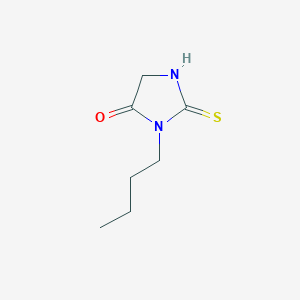 molecular formula C7H12N2OS B1307635 3-Butyl-2-thioxoimidazolidin-4-one CAS No. 162150-91-6