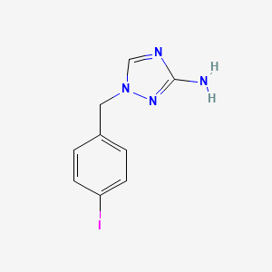 molecular formula C9H9IN4 B13076423 1-(4-Iodobenzyl)-1h-1,2,4-triazol-3-amine 