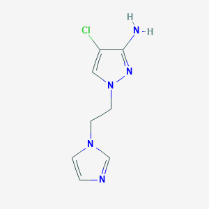 4-Chloro-1-[2-(1H-imidazol-1-yl)ethyl]-1H-pyrazol-3-amine