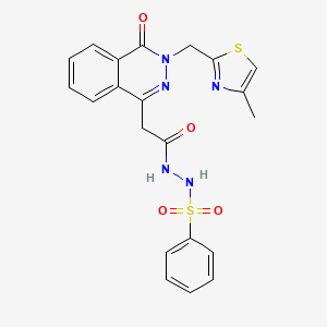 N'-(2-(3-((4-Methylthiazol-2-yl)methyl)-4-oxo-3,4-dihydrophthalazin-1-yl)acetyl)benzenesulfonohydrazide