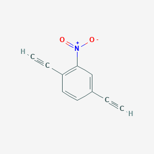 molecular formula C10H5NO2 B13076465 1,4-Diethynyl-2-nitrobenzene CAS No. 113639-27-3