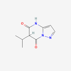 6-(propan-2-yl)-4H,5H,6H,7H-pyrazolo[1,5-a]pyrimidine-5,7-dione