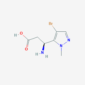 (3S)-3-Amino-3-(4-bromo-1-methyl-1H-pyrazol-5-yl)propanoic acid