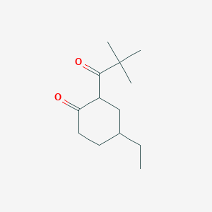 2-(2,2-Dimethylpropanoyl)-4-ethylcyclohexan-1-one