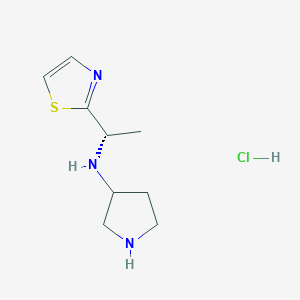 (S)-Pyrrolidin-3-yl-(1-thiazol-2-yl-ethyl)-amine hydrochloride