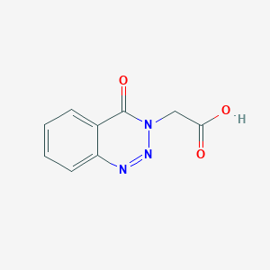 molecular formula C9H7N3O3 B1307659 (4-氧代-1,2,3-苯并三嗪-3(4H)-基)乙酸 CAS No. 97609-01-3