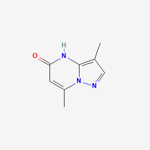 molecular formula C8H9N3O B13076593 3,7-Dimethyl-4H,5H-pyrazolo[1,5-a]pyrimidin-5-one 