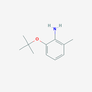 molecular formula C11H17NO B13076596 2-(Tert-butoxy)-6-methylaniline 