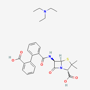 (2S,5R,6R)-6-[[2-(2-carboxyphenyl)benzoyl]amino]-3,3-dimethyl-7-oxo-4-thia-1-azabicyclo[3.2.0]heptane-2-carboxylic acid;N,N-diethylethanamine