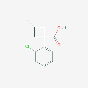 1-(2-Chlorophenyl)-3-methylcyclobutane-1-carboxylic acid