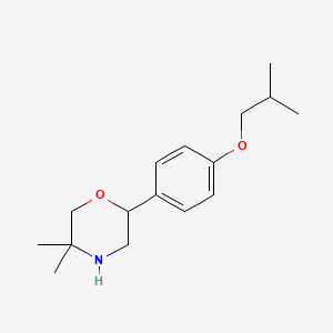 2-(4-Isobutoxyphenyl)-5,5-dimethylmorpholine