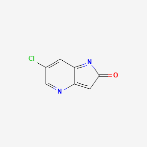 molecular formula C7H3ClN2O B13076721 6-Chloropyrrolo[3,2-b]pyridin-2-one 