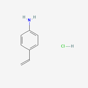 molecular formula C8H10ClN B13076780 4-Vinylaniline hydrochloride CAS No. 111981-34-1