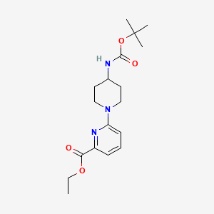 Ethyl 6-(4-((tert-butoxycarbonyl)amino)piperidin-1-yl)picolinate