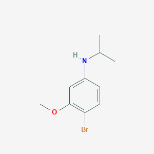 4-bromo-3-methoxy-N-(propan-2-yl)aniline