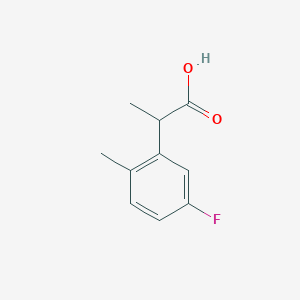 molecular formula C10H11FO2 B13076807 2-(5-Fluoro-2-methylphenyl)propanoic acid 