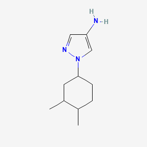 molecular formula C11H19N3 B13076841 1-(3,4-dimethylcyclohexyl)-1H-pyrazol-4-amine 