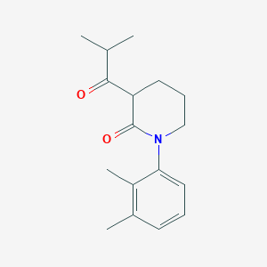 1-(2,3-Dimethylphenyl)-3-(2-methylpropanoyl)piperidin-2-one