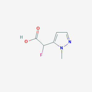 2-fluoro-2-(1-methyl-1H-pyrazol-5-yl)acetic acid