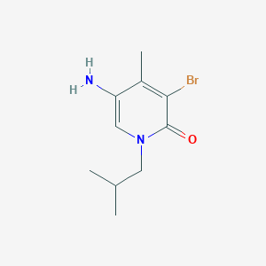 5-Amino-3-bromo-4-methyl-1-(2-methylpropyl)-1,2-dihydropyridin-2-one