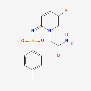 2-(5-Bromo-2-(tosylimino)pyridin-1(2H)-yl)acetamide